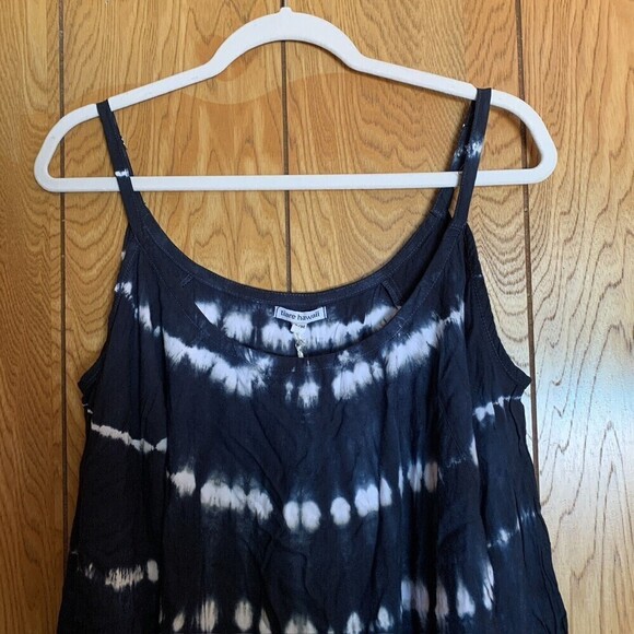 Tiare Hawaii Size Small Medium Multicolor Tie Dye Print Cold Shoulder Blouse - Picture 2 of 4